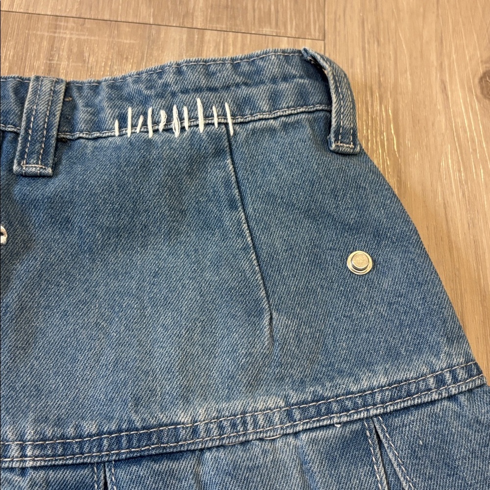 13De Marzo Patch Suture Denim Skirt NWT - Picture 13 of 16